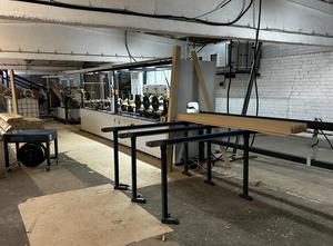 MEKATRONIK X1500 COMPACT 12 EDGE BOARD MACHINE , SCC BASE 7VSD TD Complete cardboard corners/edge protectors production line + paper coil slitter + air compressor / LINE manufacture date 2025year.