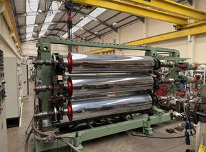 400mm wide Reifenhauser 3 roll polishing stack